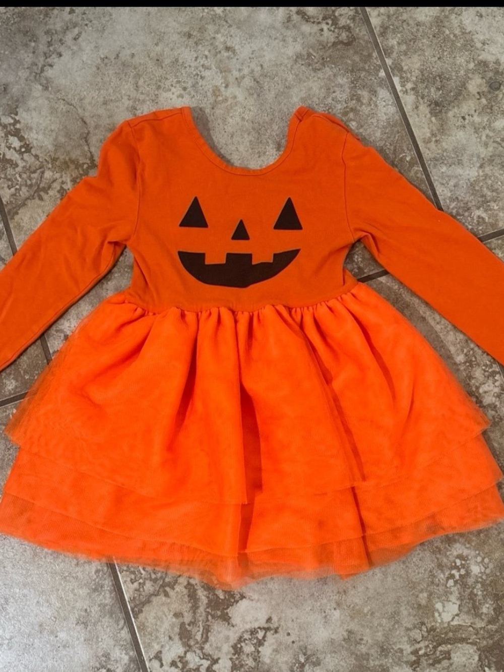 Girls Jack-o-Lantern Halloween Dress
